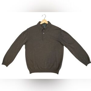 100% extra fine merino wool classic polo shirt by Mantles Italy 🇮🇹 NWOT size M